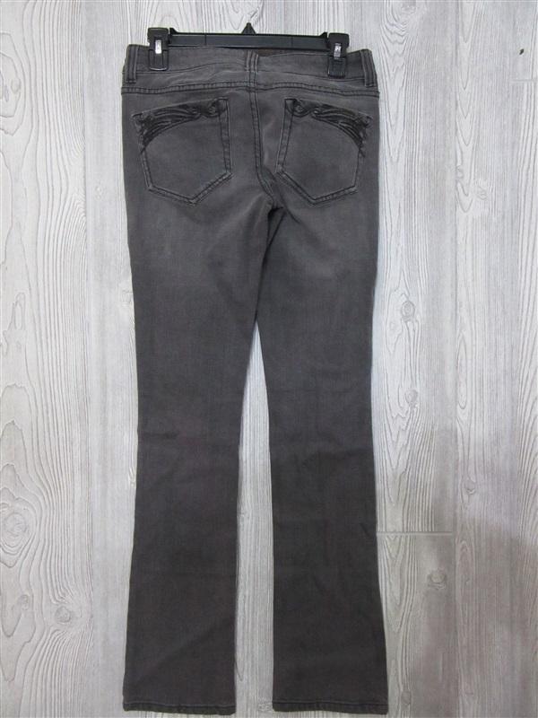 NWOT Ellemenno 3R embroidered black bootcut jeans 98583