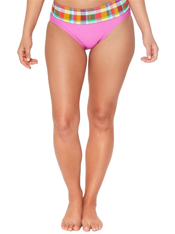 NWOT Into The Bleu 14 Plaid Banded Bikini Swimsuit Bottom 98613