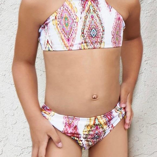 NWT PIlyq 2 Girls Summer Patara High Neck Bikini Set 98721