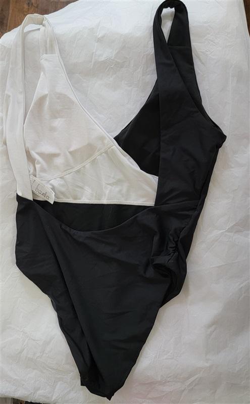NWOT Basta Surf Anthropologie SM Open-Back Plunge 1PC Swimsuit #98746