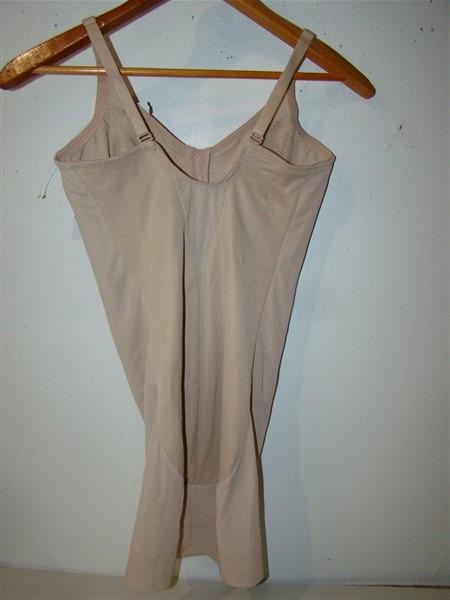 NWOTD Miraclesuit 36C Shape Away Strapless Bodysuit Back Magic 2910 Beige #98779