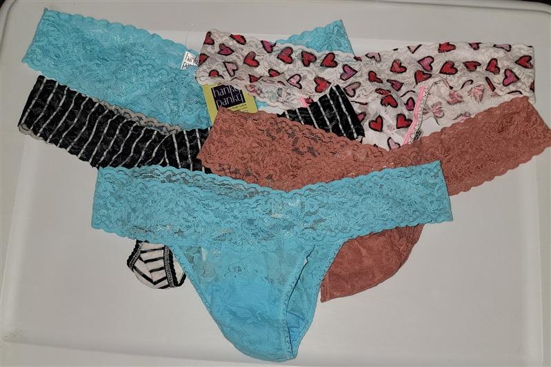 NWT Hanky Panky 5pr Signature Lace Low Rise Thong Underwear 98829