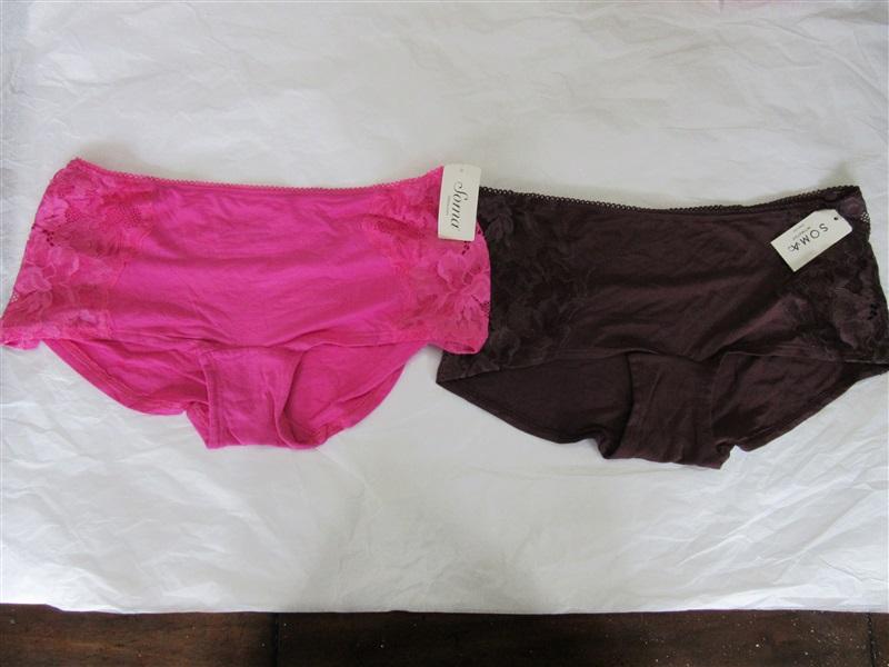 NWT 2 Soma M Embraceable Signature Lace Boy Short Underwear 98990