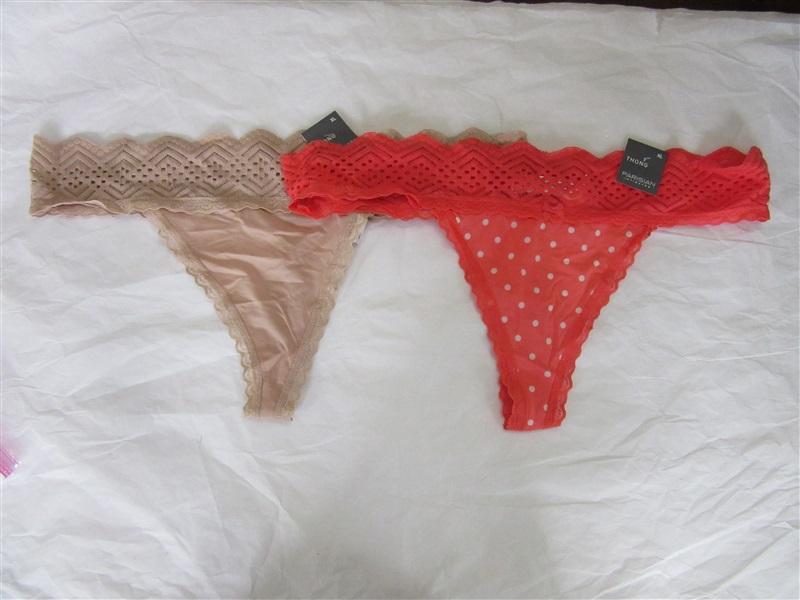 NWT 2 Parisian XL Lace Waist Thong Panty WM1940 99903