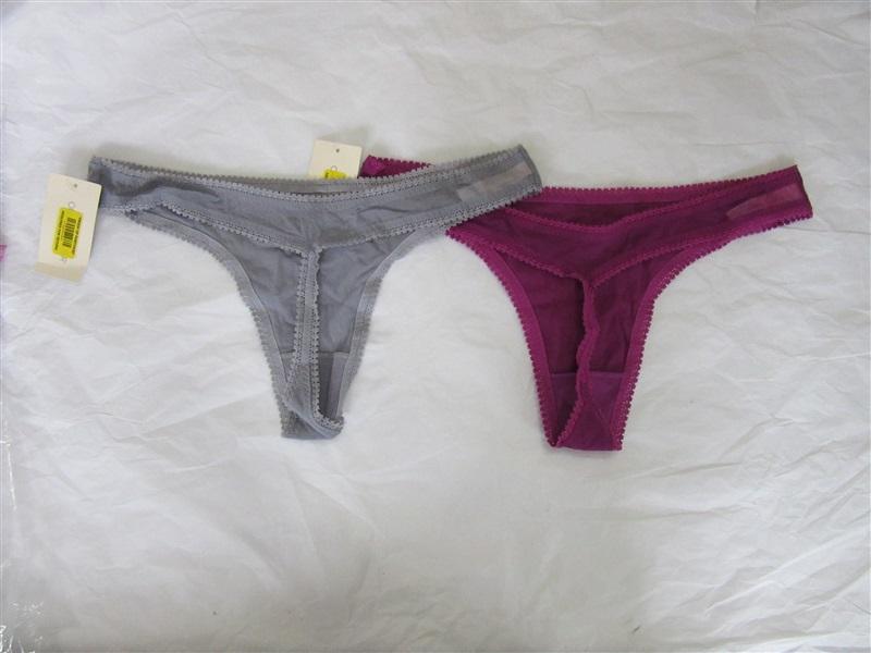 NEW 2 OnGossamer Hip Thong Mesh Underwear Sz M/L 3512 #99905