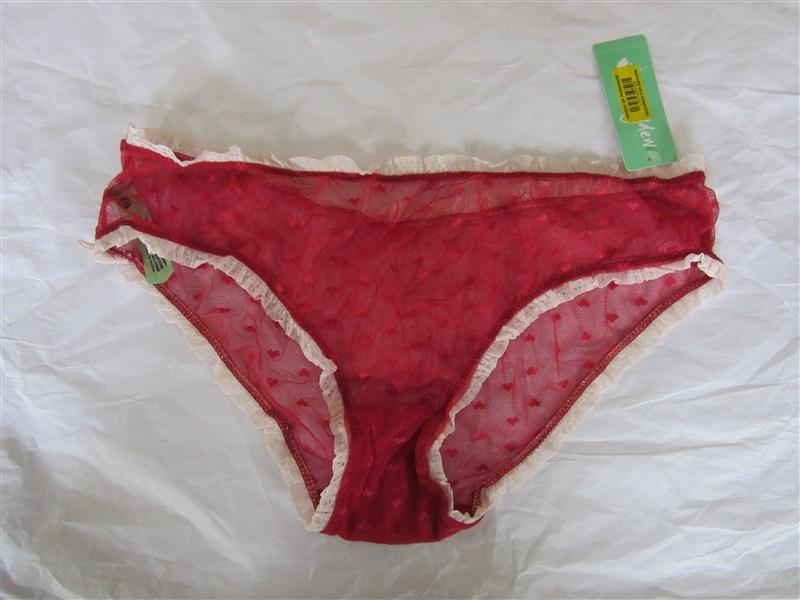 NEW honeydew XL Red Heart Mesh 74428 Bikini 99907