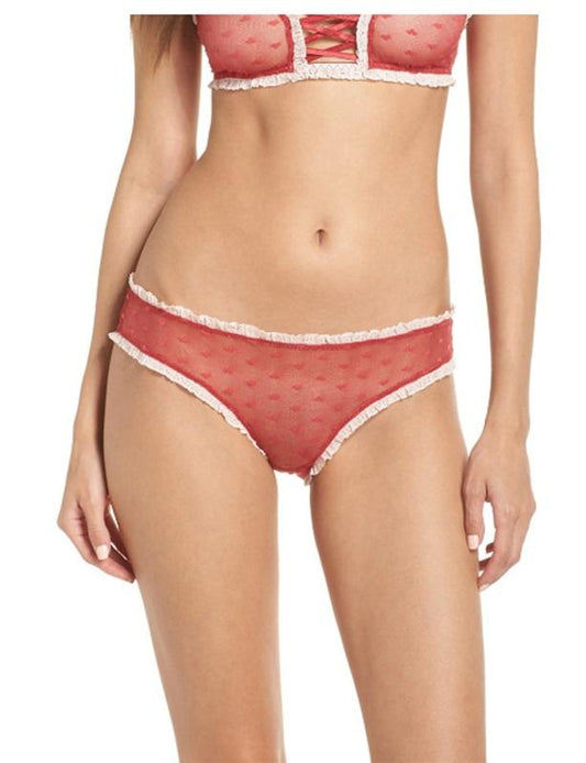 NEW honeydew XL Red Heart Mesh 74428 Bikini 99907