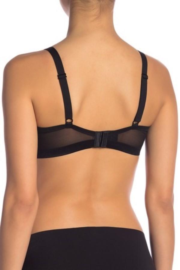 NWOT Wacoal 34DD Jacquard Underwire Bra 855367 Black #99062