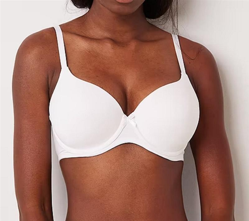 NWT Ambrielle 36C Cotton Lightly Lined Demi Bra White 99148