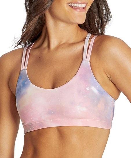 NWT WildFox Sm Cosmic Strappy Bra Pink Blue Clouds 99152