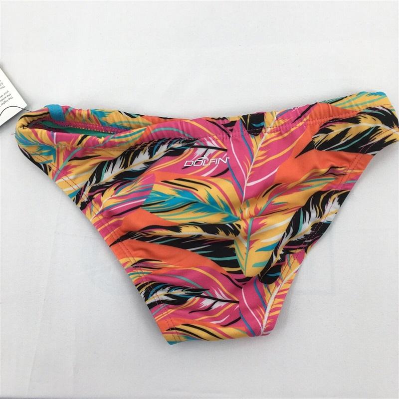 NWOT Dolfin L Bellas Bikini Bottom Amazon Jungle Leaf Pink Orange 99208