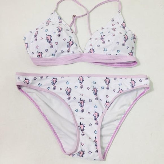 NWT Undercurrent L SEAHORSE & STAR Bikini 2pc Swimsuit 99280