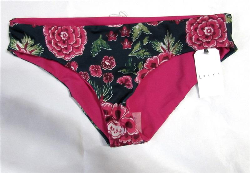 NWT Leith Reversible M Floral Cheeky Bikini Swim Bottoms #99293