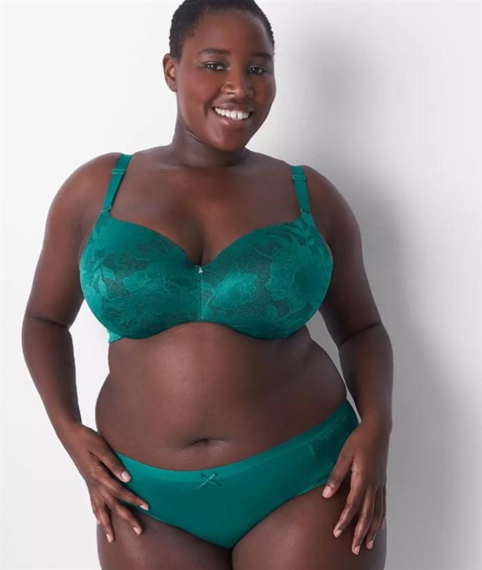 NWT Cacique 42DD Invisible Lace Backsmoother Lightly Lined Balconette Bra #99350