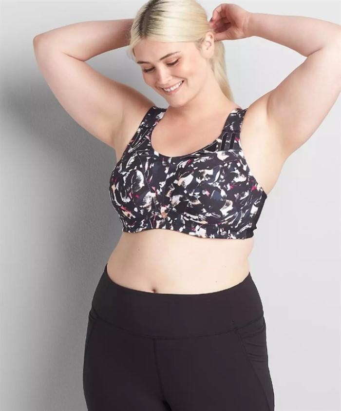 NWT Cacique 42DDD LIVI Active High-Impact Wicking Max Support Sport Bra #99374