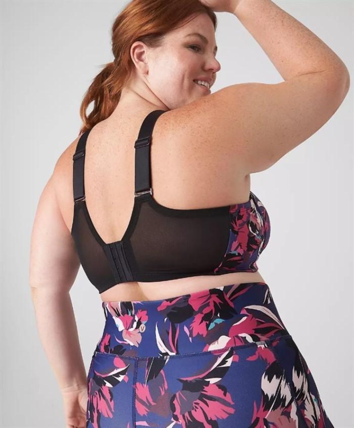 NWT Lane Bryant LIVI 40DD Active Medium-Impact Wicking Wireless Sport Bra #99378