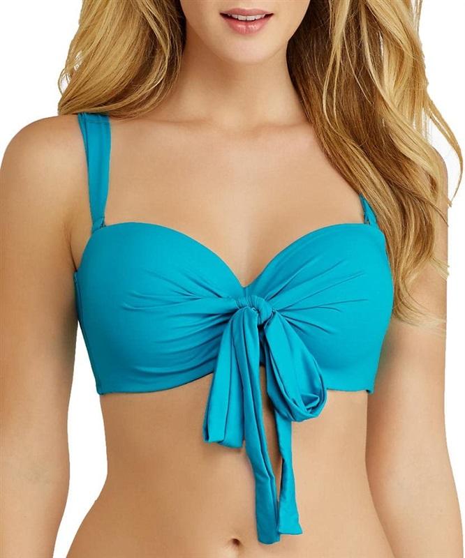 NWT Coco Reef Five Way 36/38C Blue Halter Underwired Bikini Swim Top #99447