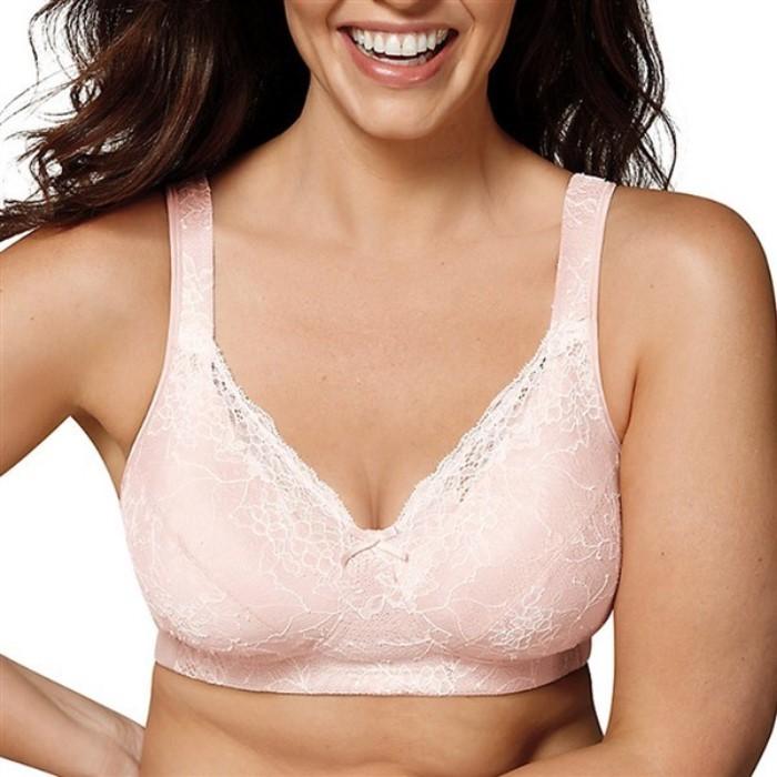 NEW Playtex 36B 18 Hour Perfect Lift Lace Bra E515 Beige #99469