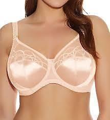 NWT Elomi 34J USA Cate Underwire Full Cup Banded Bra EL4030 Beige #99527