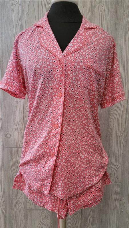 NWT Cosabella L Floral Bella Short Sleeve Top & Boxer Shorts Pajama Set 99570