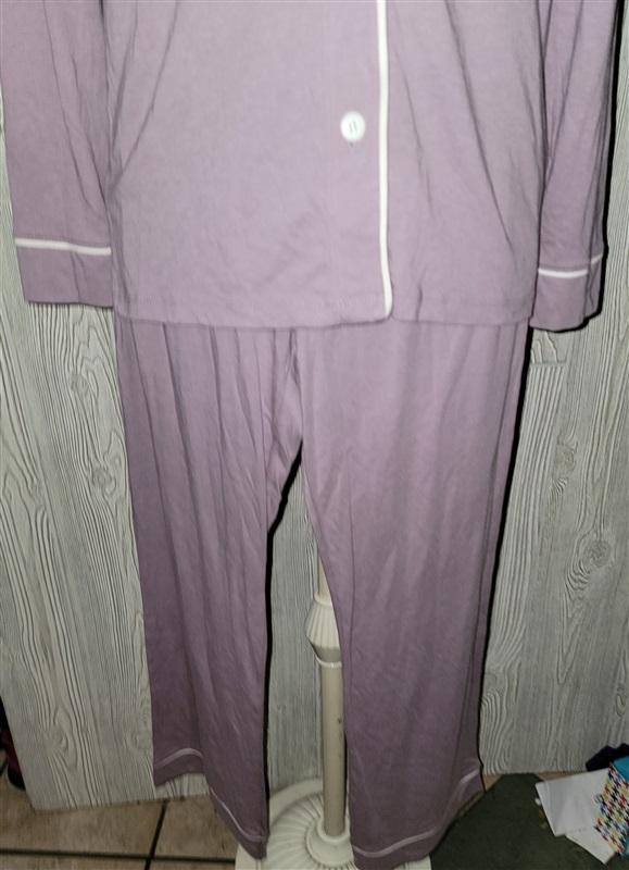 NWT Cosabella S Bella Long Sleeve Top & Pants Pajama Set Purple 99571