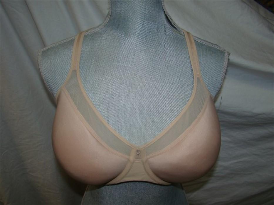 NWT Bali 34DD 1 Smooth U Light Convertible Full-Coverage Bra 3439 Beige 99581