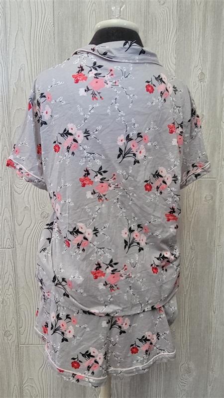 NWT Seeing Stars L Cherry Blossom Pajama Set Shorts 99589
