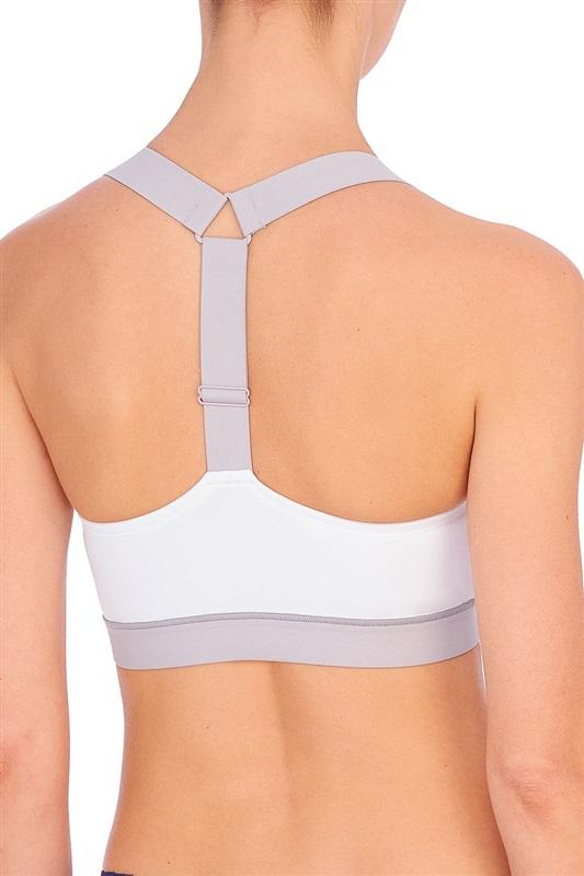 NWT Natori M NATORI RACERBACK SPORTS BRALETTE 755245 White 99638