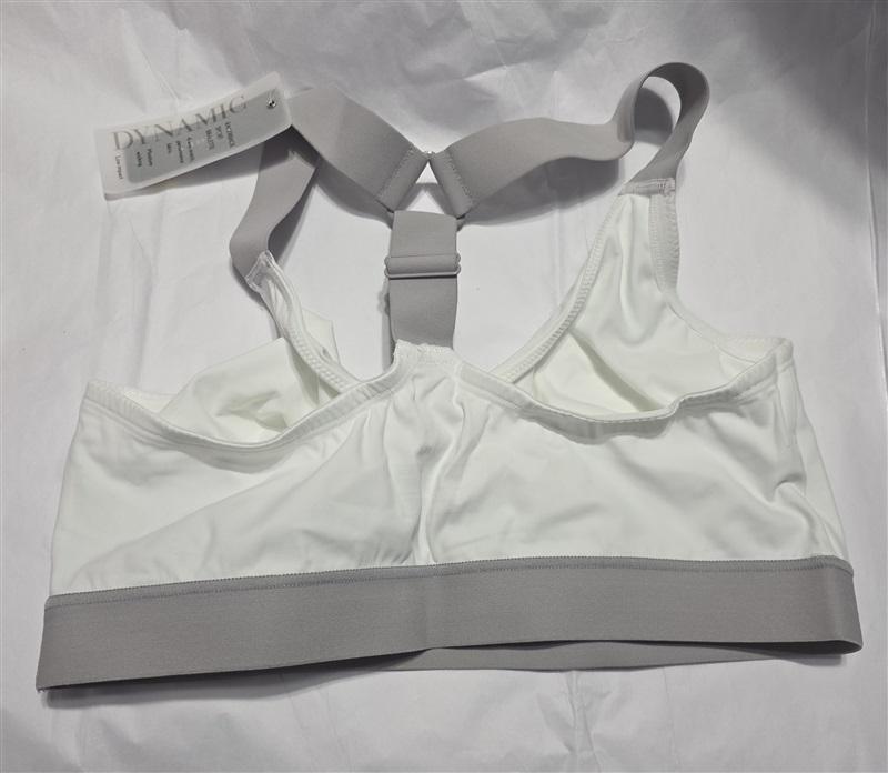 NWT Natori M NATORI RACERBACK SPORTS BRALETTE 755245 White 99638