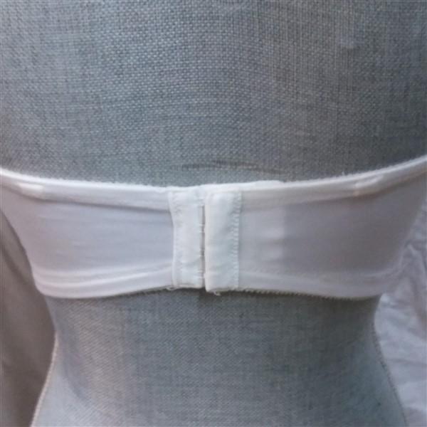 NWT Carnival 36C Full Figure Strapless Underwire Bra 123 Ivory 99733