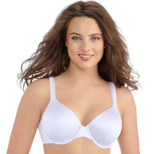 PO Vanity Fair 38DD Body Shine Full-Coverage Underwire Bra 75298 White 99736