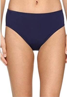 NWT Nautica Signature Navy XS Solid Mid-Rise Full Bikini Swim Bottom #99766