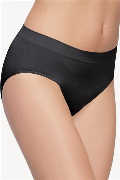 NWT Wacoal B Smooth Brief Panty 838175 Black Sz X Large #99796