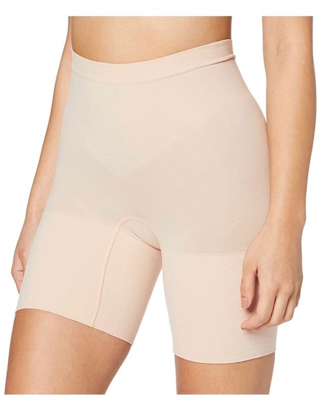 NWOT Spanx Power Series Medium Control Power Shorts 2744 S Beige #99854
