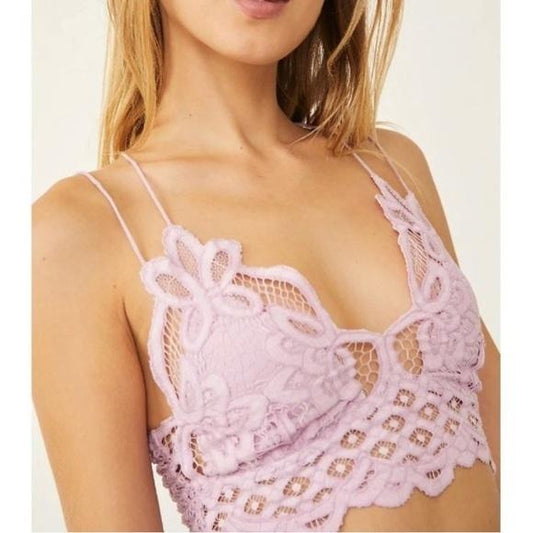 NWT Intimately Free People S Moonlit Orchid Purple Bralette Lace 99931