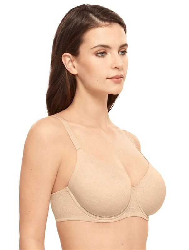 NWOt Wacoal 40C 853307 Inside Edit T-Shirt Bra Beige 99959