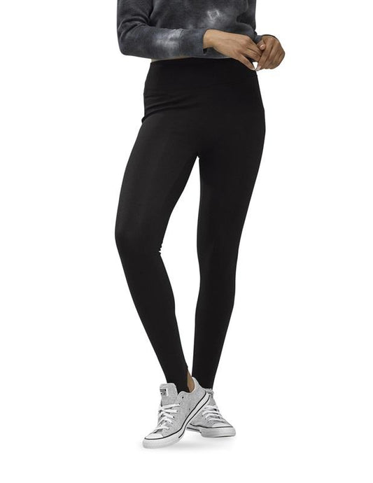 Leonisa High Waist Leggings with Tummy control MED Black #87094