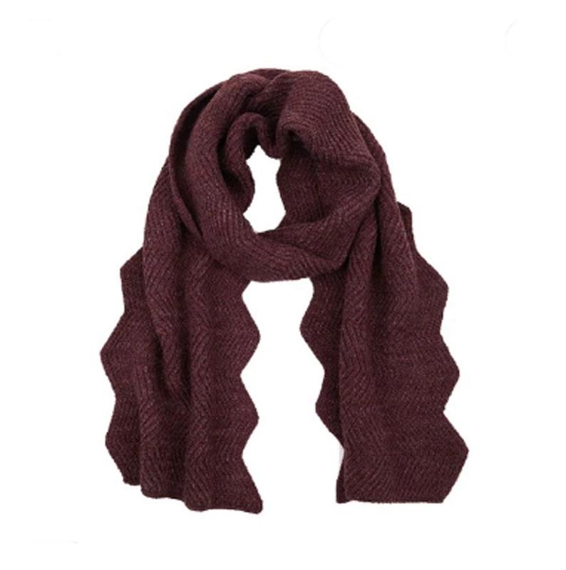 New C.C. Chevron Knit Berry Scarf 86X11 91771
