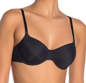 NEW Hanro of Switzerland 32C Smooth Illusion 1294 Black Bra #91870