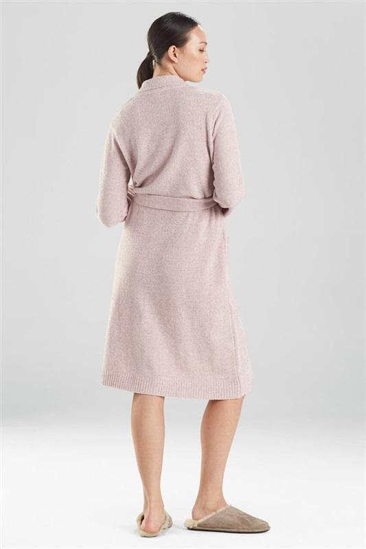 NEW Natori XL Aura Solid Robe Minky Soft Taupe Belted 92300