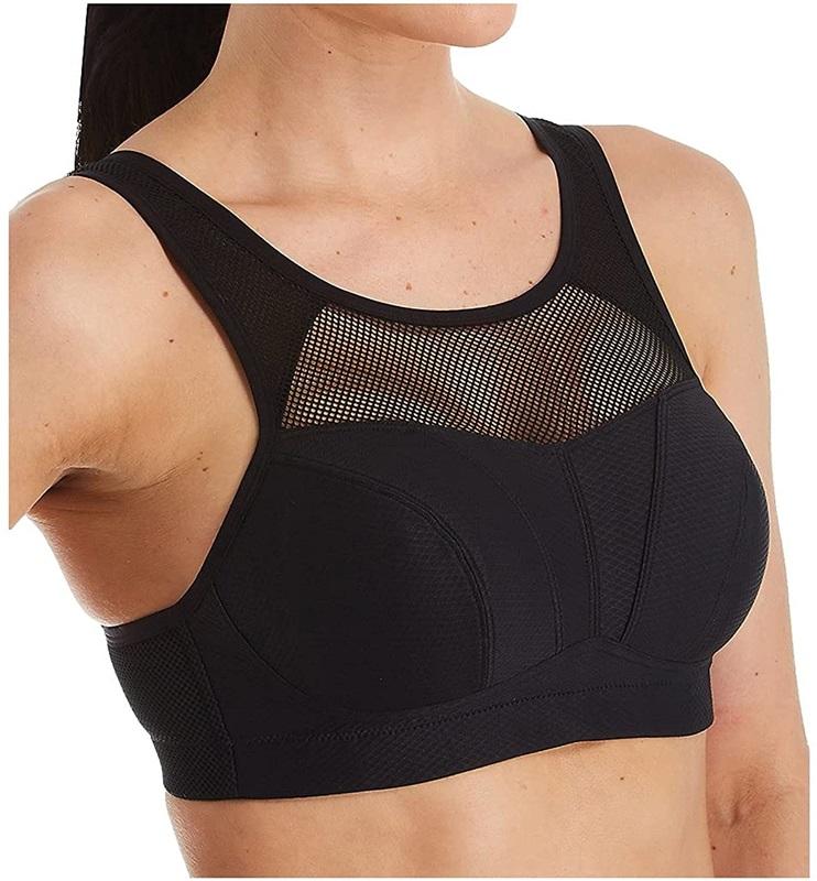 NEW Parfait 38D BREEZE WIRE FREE SPORTS BRA Black 90039