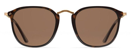 Prive Revaux London Polarized Round Sunglasses Brown Tortoise 77968
