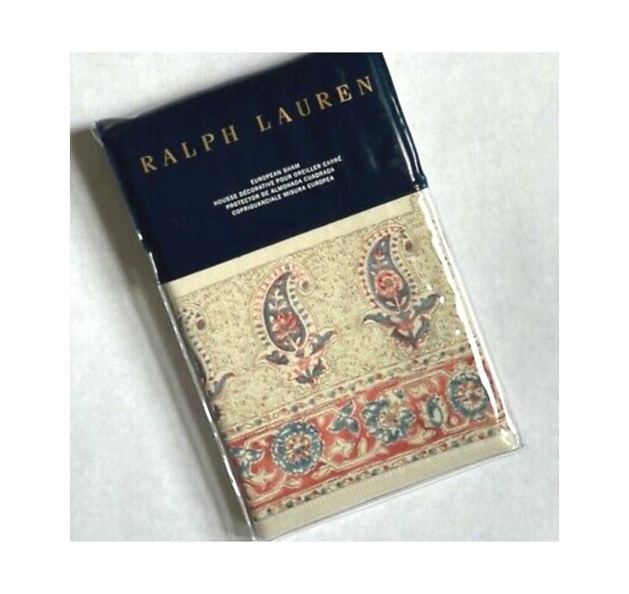 NWT Ralph Lauren Multicolor Islesboro Fernhill Euro Sham Pillowcase Sham 86960