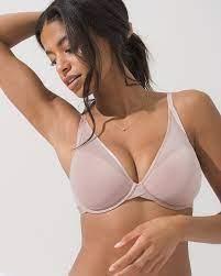 NWT Soma 36DD Lightest Lift Mesh Plunge Bra Pink 91829