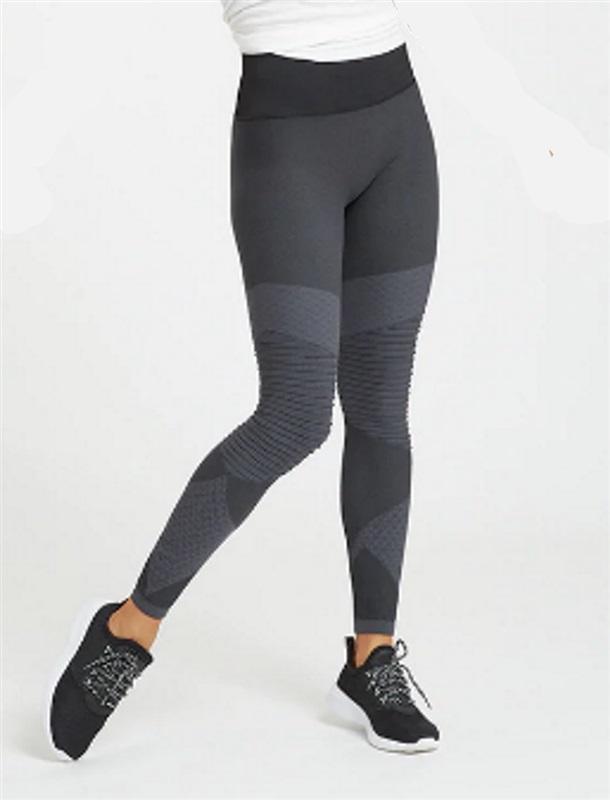 NWT Spanx LG Look at Me Now Seamless Moto Leggings 50193R Black 92075