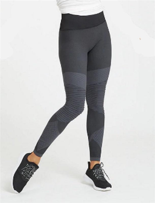 NWT Spanx LG Look at Me Now Seamless Moto Leggings 50193R Black 92075