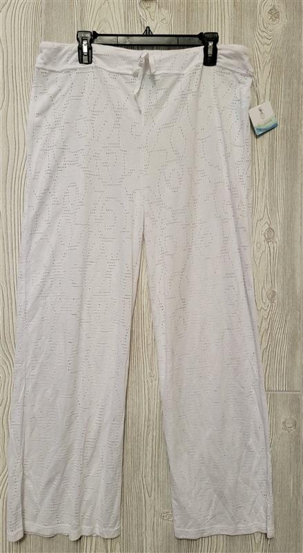 NWT Balance Collection XL White Wide-Leg Cover-Up Pants 100111