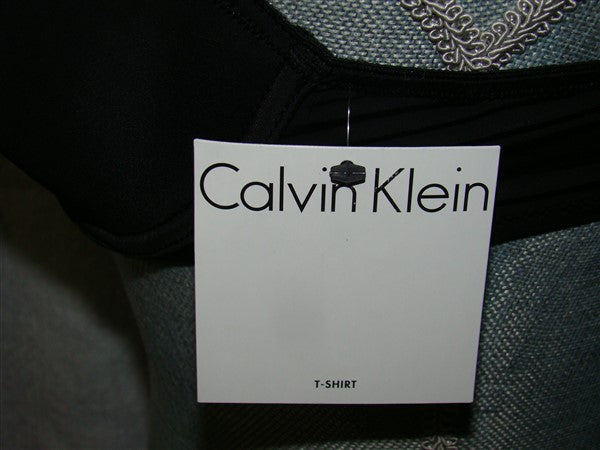 New Calvin Klein 34B QP1041 Black Padded T-Shirt Bra #100505