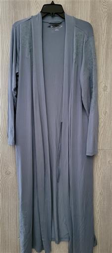 NWOTD Soft Surroundings M Melody Classic Wrap Robe Blue 100672