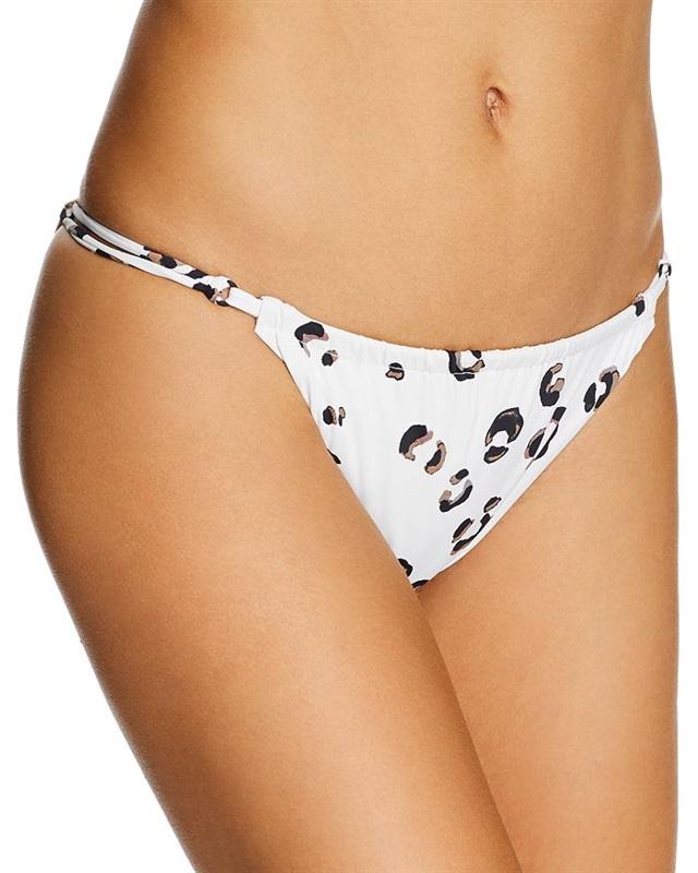 NWT Dolce Vita Leopard M Animal Print Strappy Cheeky Bikini Swim Bottom #104171